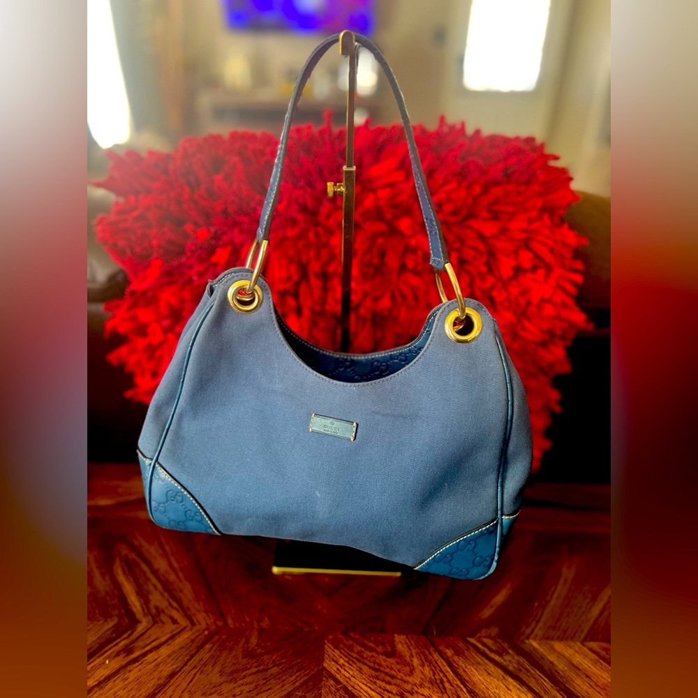 GUCCI denim shoulder bag❣️